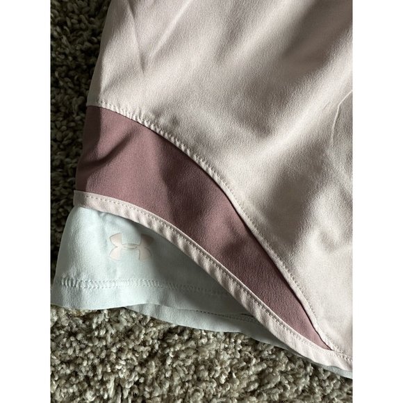Under Armor Running Workout Gym Shorts Pink Women Size Medium Pink - Picture 4 of 9